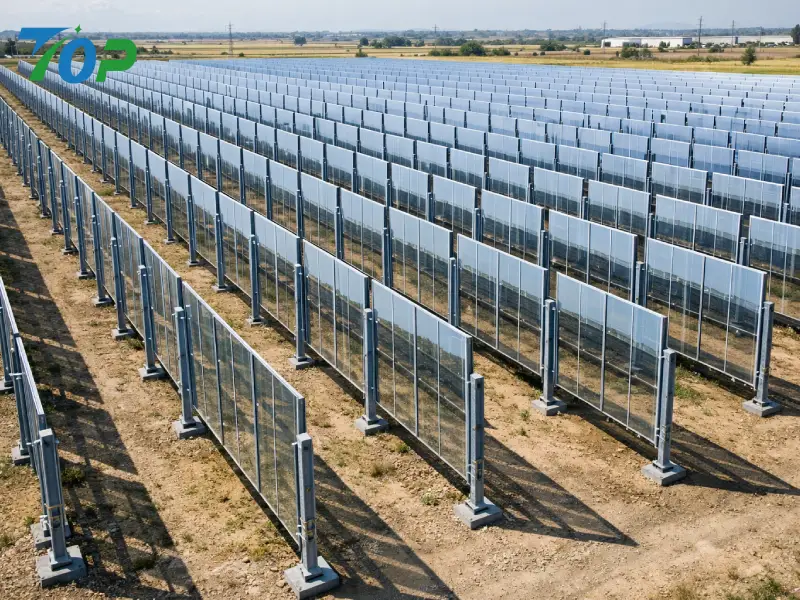 Sistema di montaggio solare bifacciale verticale: il segreto per un utilizzo del suolo superiore del 30%.