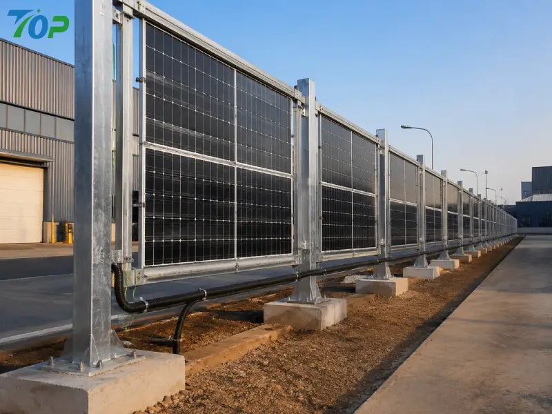 Protezione del perimetro industriale: il doppio valore dell'investimento della recinzione solare