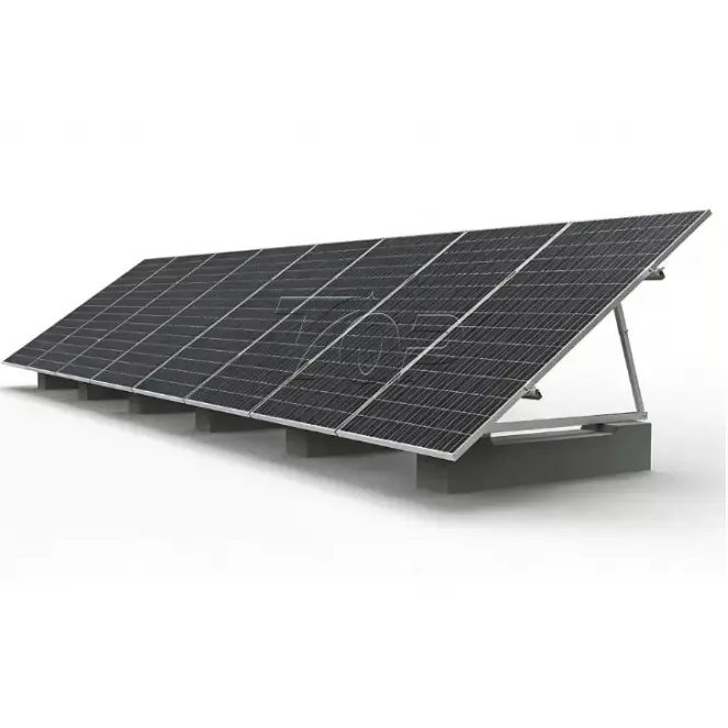 Sistema di montaggio solare zavorrato in alluminio per tetto piano