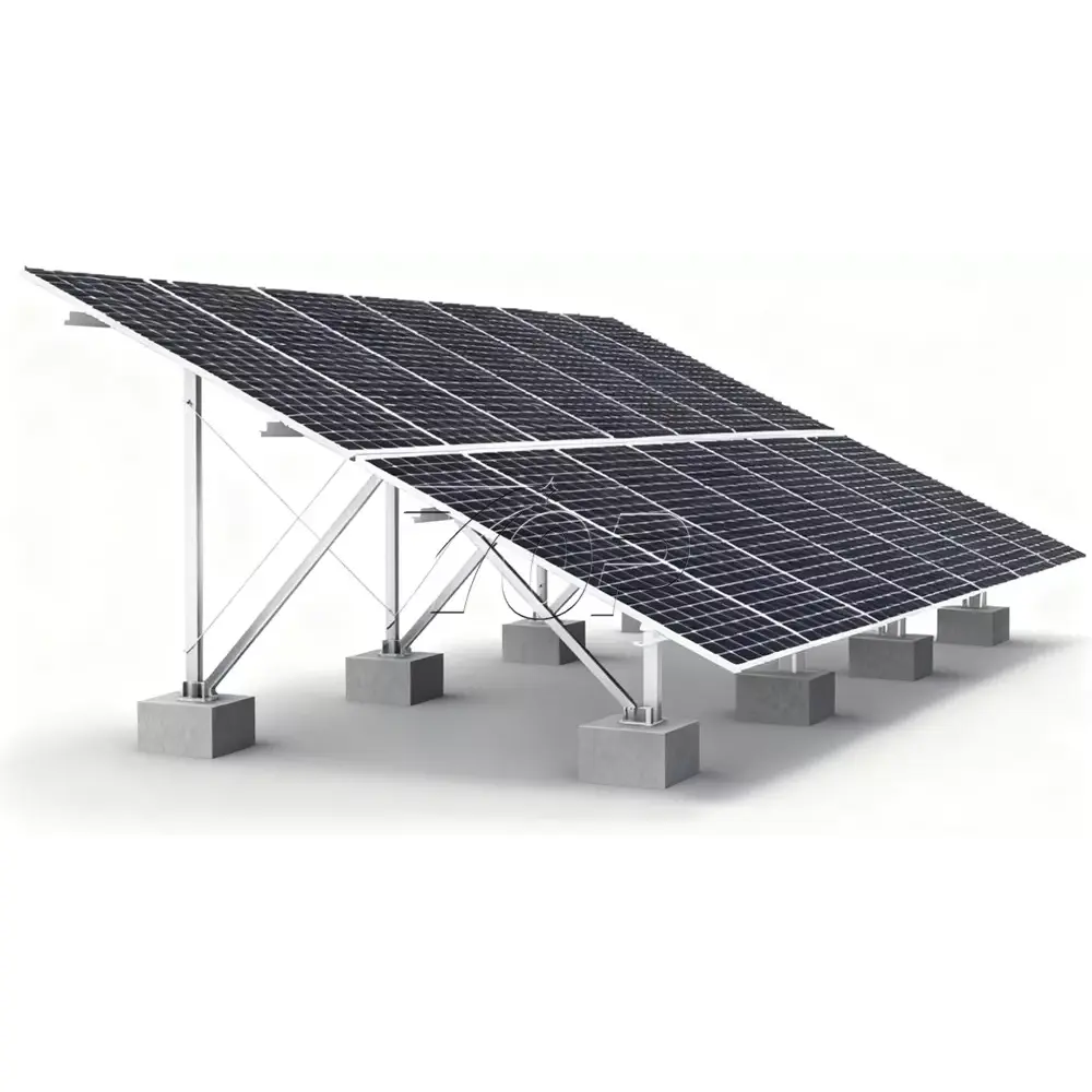 Sistema di scaffalature per montaggio solare a terra