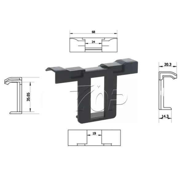 Clip di drenaggio dell'acqua in plastica