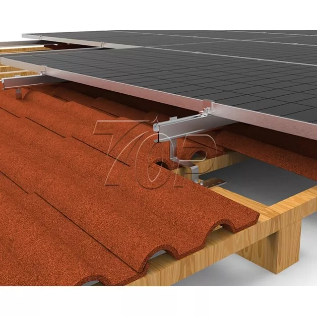 Supporto solare per tetto in tegole
