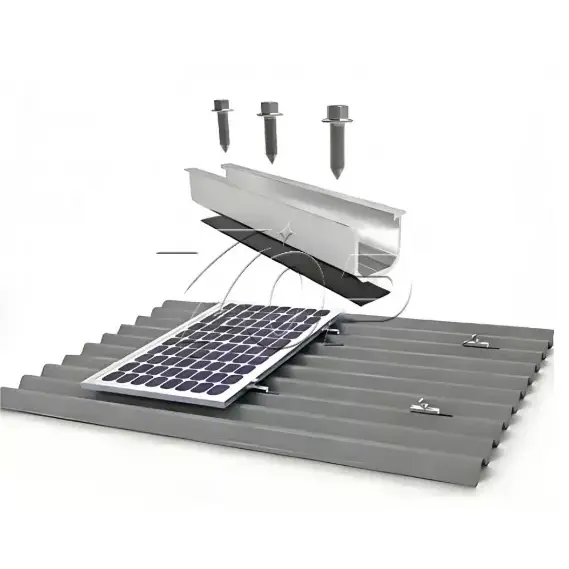 Sistema di montaggio solare mini binario stile U